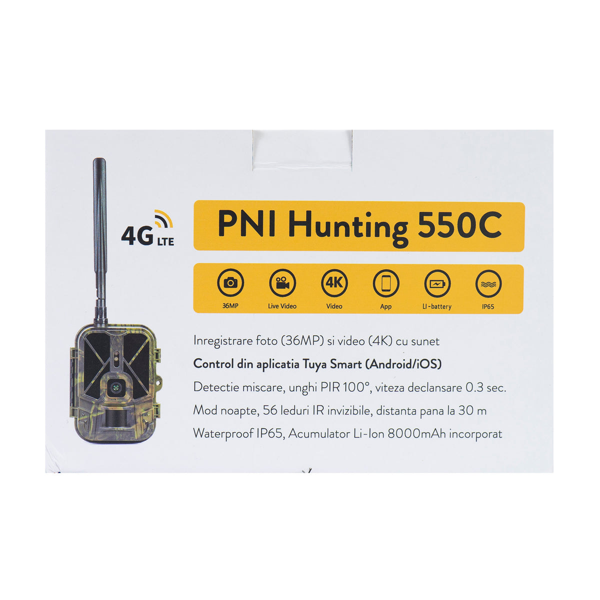 Cameră vânătoare PNI Hunting 550C 4G LTE — imagine produs
