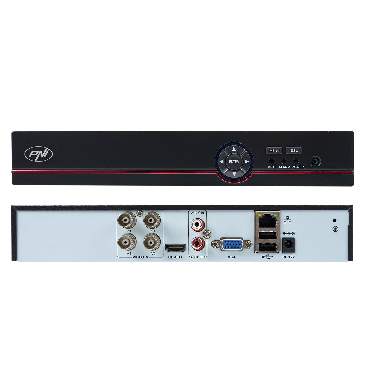 Kit supraveghere video PNI House PTZ1500 5MP cu HDD 1TB — imagine produs
