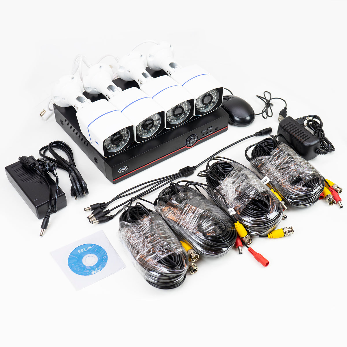 Kit supraveghere video PNI House PTZ1500 5MP cu HDD 1TB — imagine produs