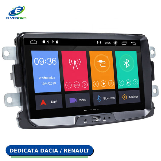 Navigație dedicată PNI DAC100 cu ecran de 8 inch pentru Dacia Logan 2, Sandero și Duster