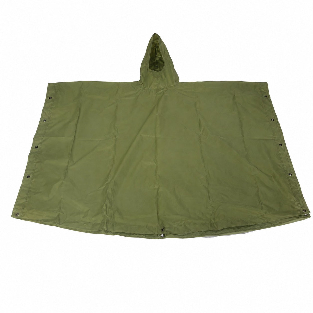 Poncho de ploaie 2 în 1 întins complet, cu capse de închidere pe margini